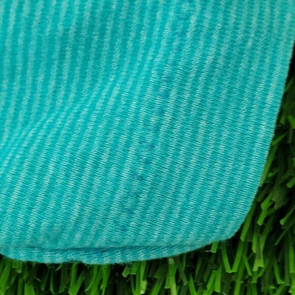 Vintage 90s MOD Stripes Blank Shirt S/M 20x28 Blue USA - Picture 10 of 13